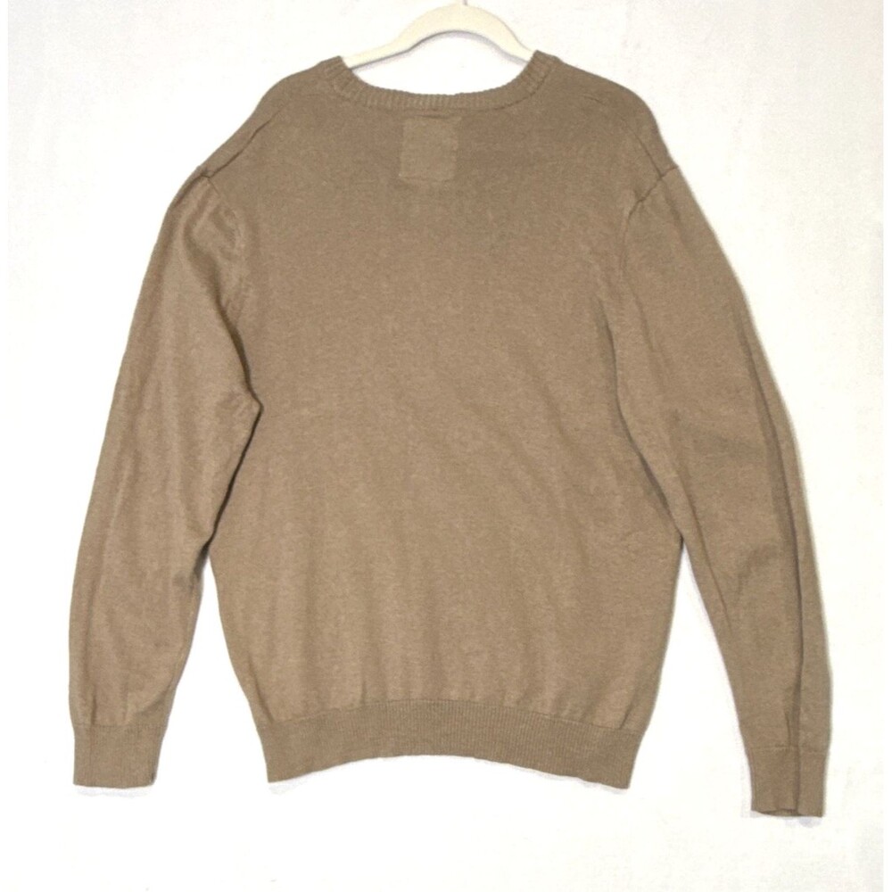 Old Navy Men's Sz XL Brown Knit Crewneck Sweater Cotton/Cashmere Classic Preppy - Picture 8 of 8